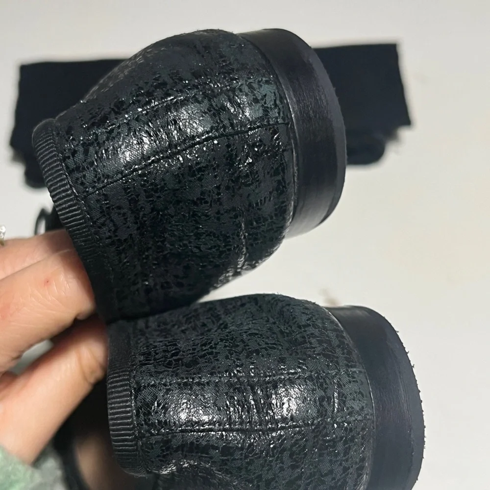 CHANEL Textured Black Loafers